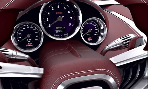 Bugatti Gangloff Concept gauges