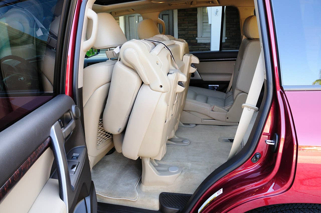 2011 Toyota Land Cruiser folded rear seat