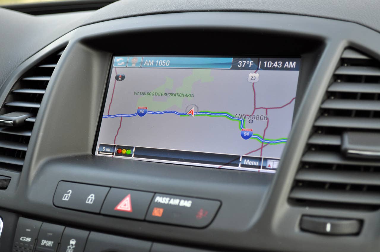 2012 Buick Regal GS navigation system