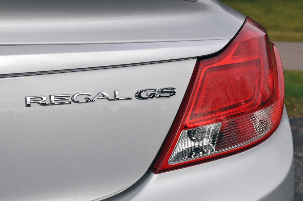 2012 Buick Regal GS taillight