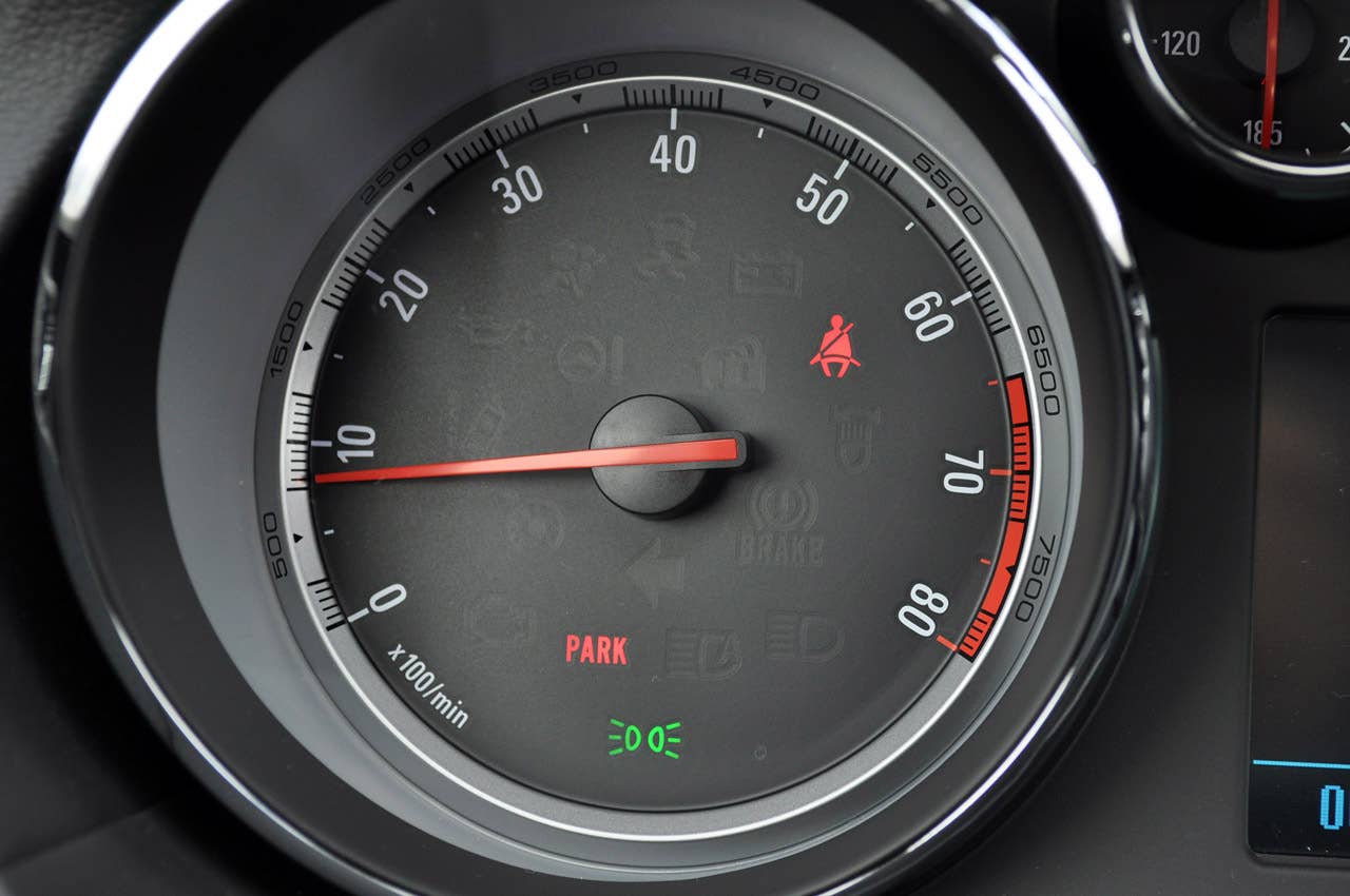 2012 Buick Regal GS tachometer