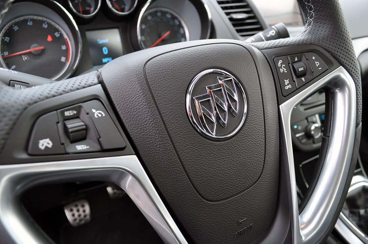 2012 Buick Regal GS steering wheel
