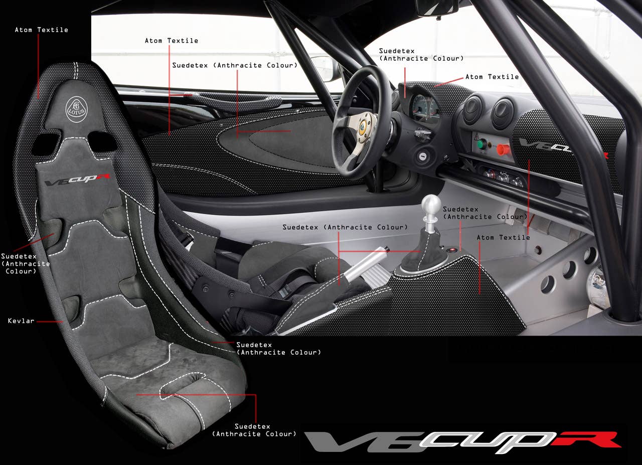 Lotus Exige V6 Cup R interior