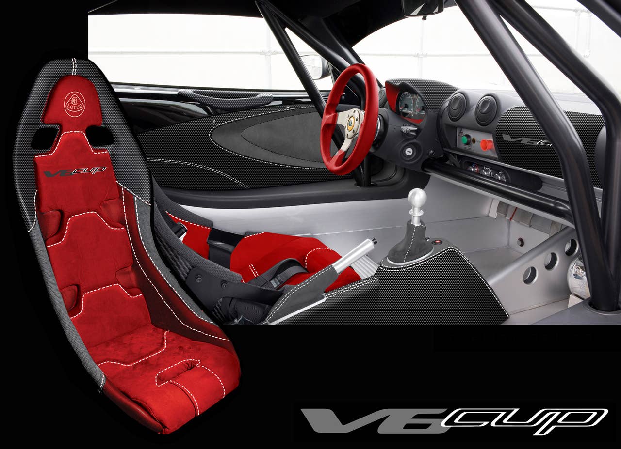 Lotus Exige V6 Cup interior