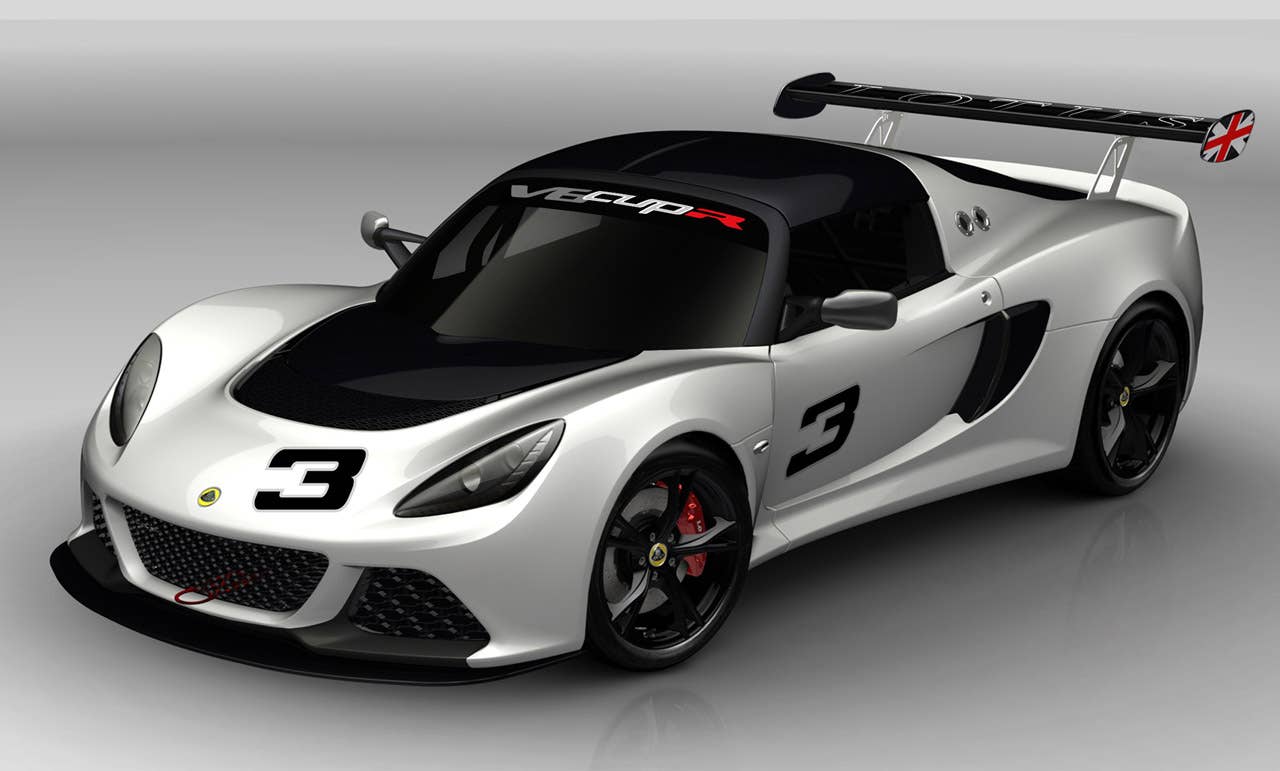 Lotus Exige V6 Cup R front 3/4