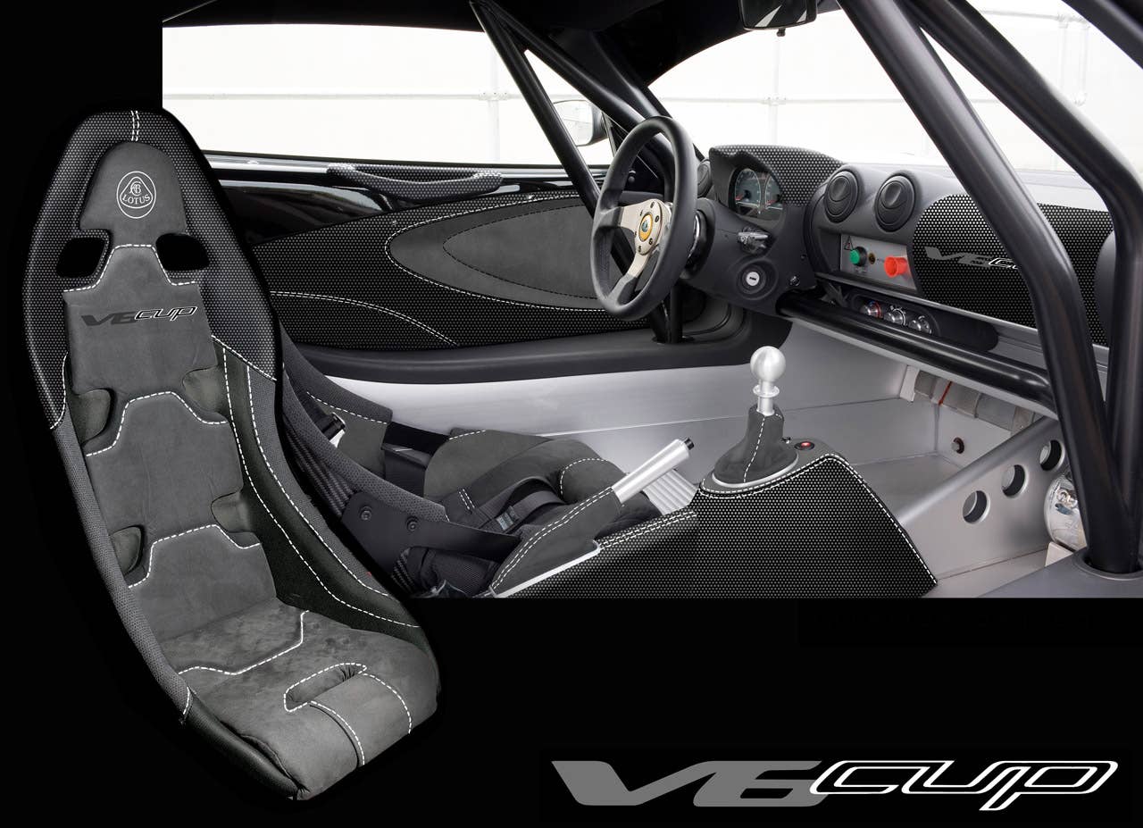 Lotus Exige V6 Cup interior