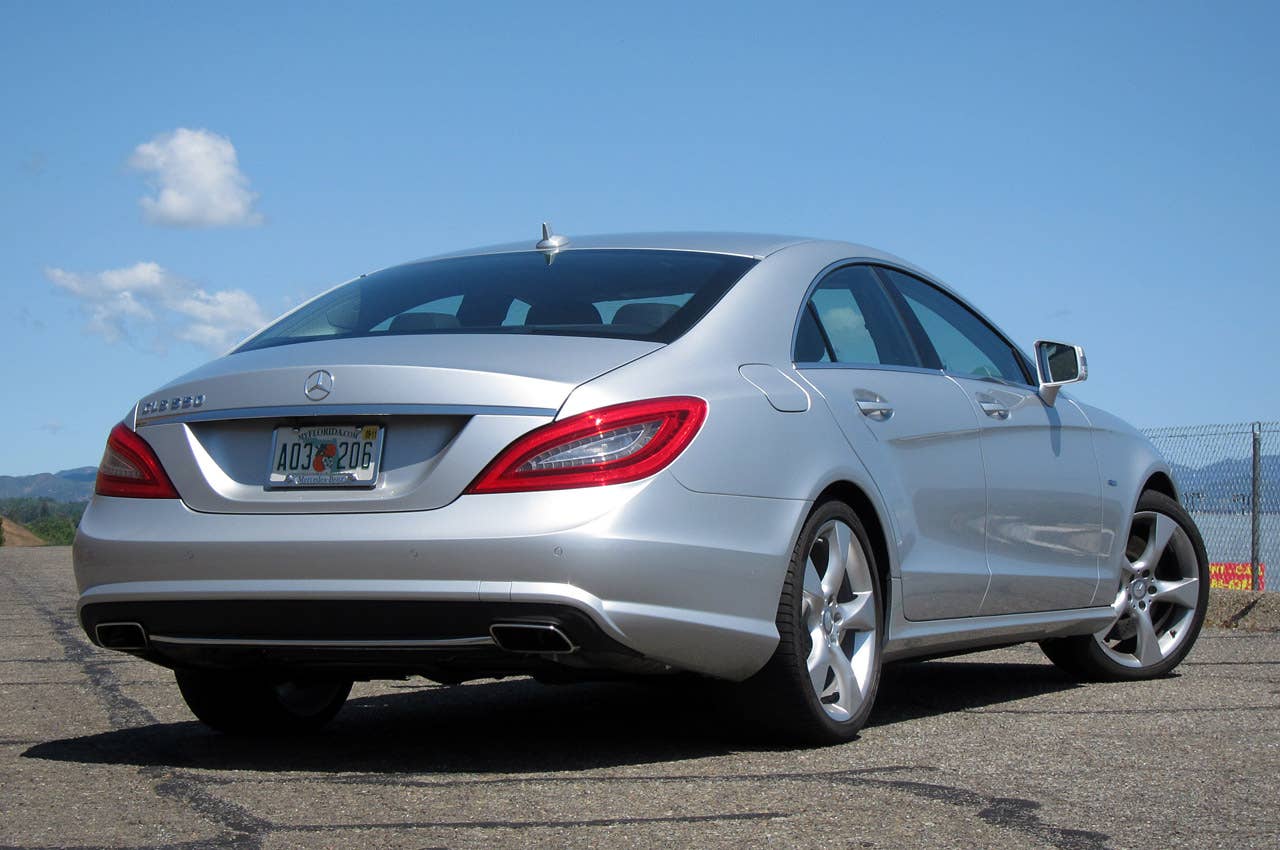 2012 Mercedes-Benz CLS550 rear 3/4 view