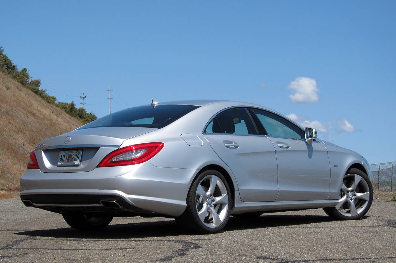 2012 Mercedes-Benz CLS550 rear 3/4 view