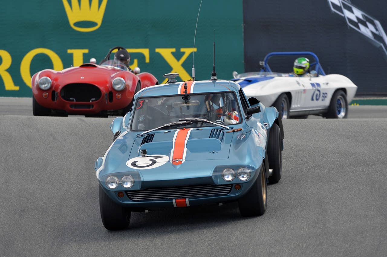 1963 Chevrolet Corvette Grand Sport at the 2013 Monterey Motorsports Reunion Copyright 2013 Drew Phillips / AOL