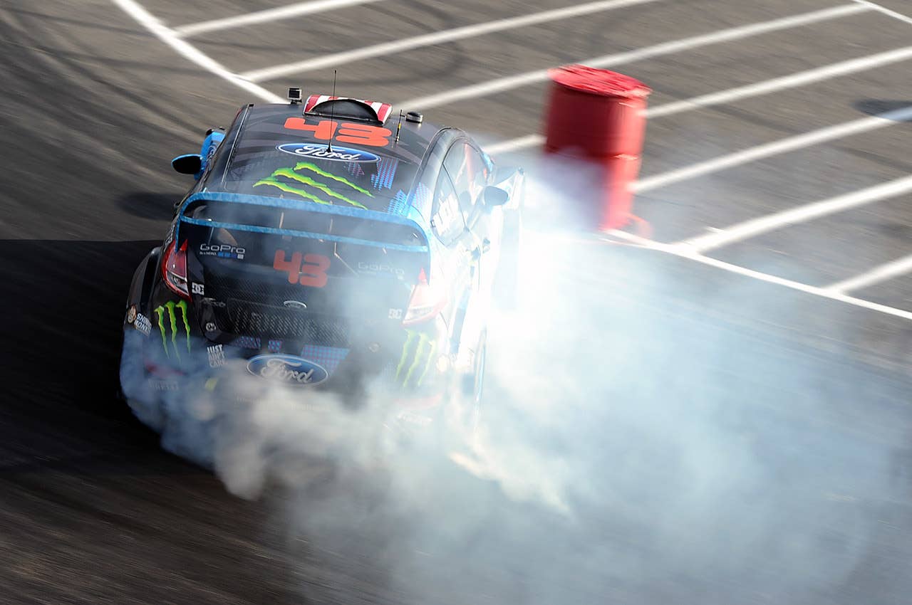 Ford Fiesta driven by Ken Block at the 2013 X Games Gymkhana GRID Copyright 2013 Drew Phillips / AOL