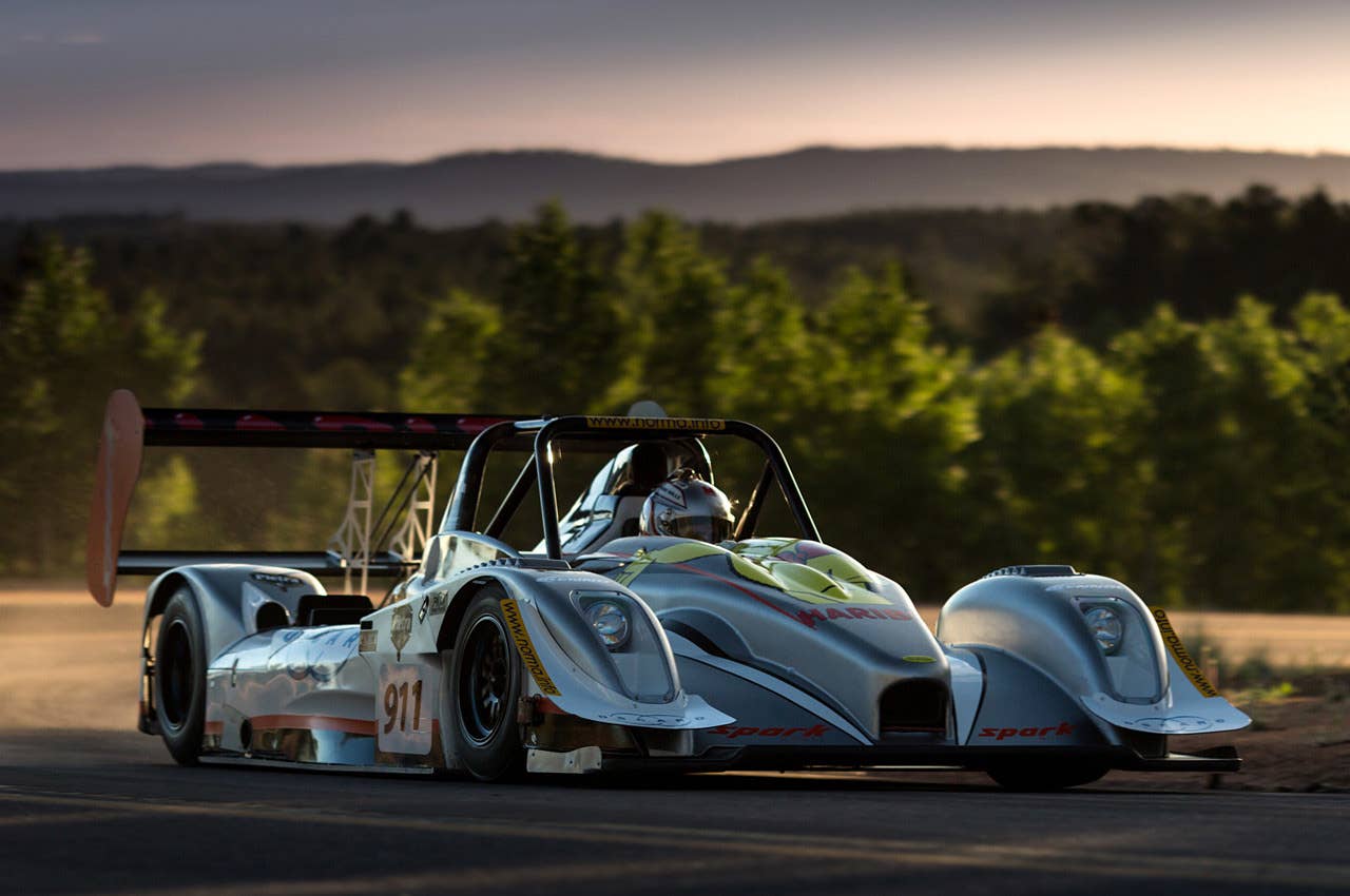 Norma M20FC PP driven by Romain Dumas at the 2013 Pikes Peak Hill Climb Copyright 2013 Linhbergh Nguyen / AOL