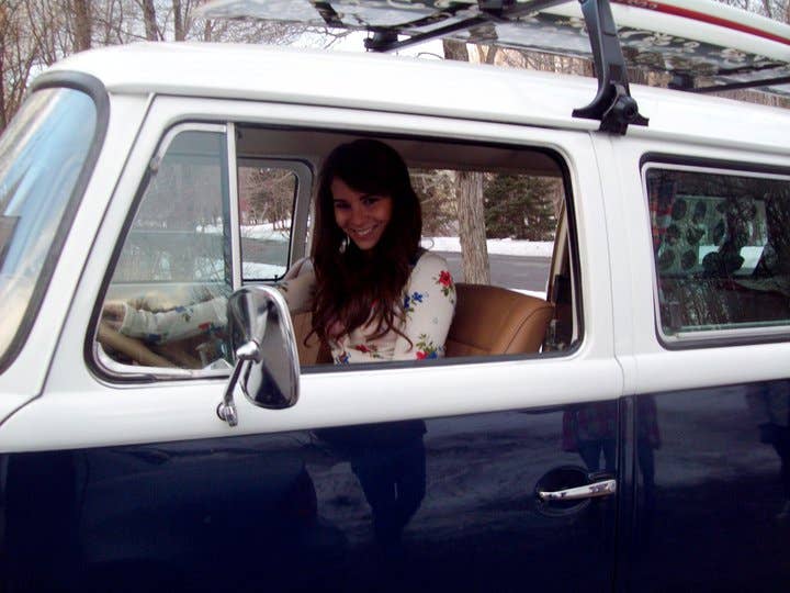 Hollister 1978 Volkswagen Microbus Giveaway winner Lizzy Marola
