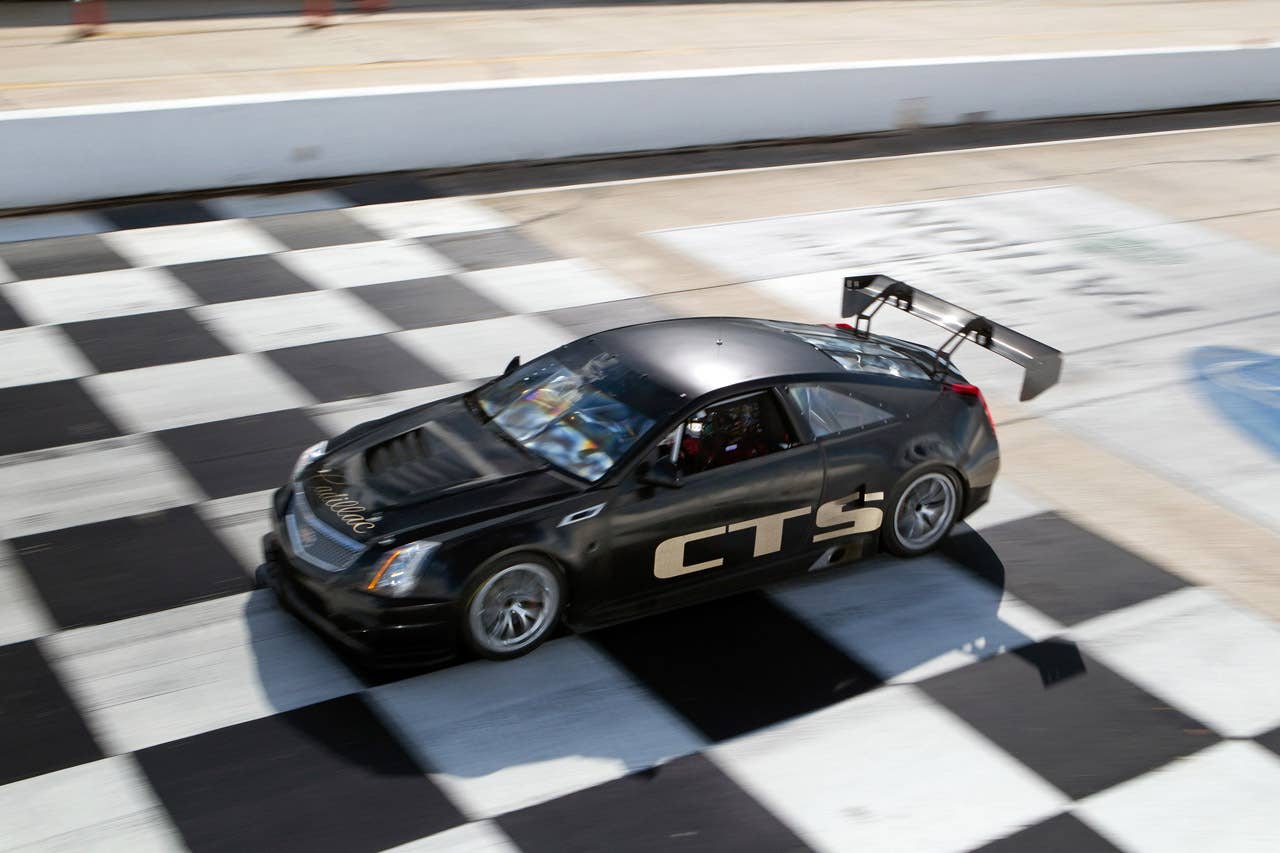 Cadillac CTS-V Coupe SCCA Race Car finish line
