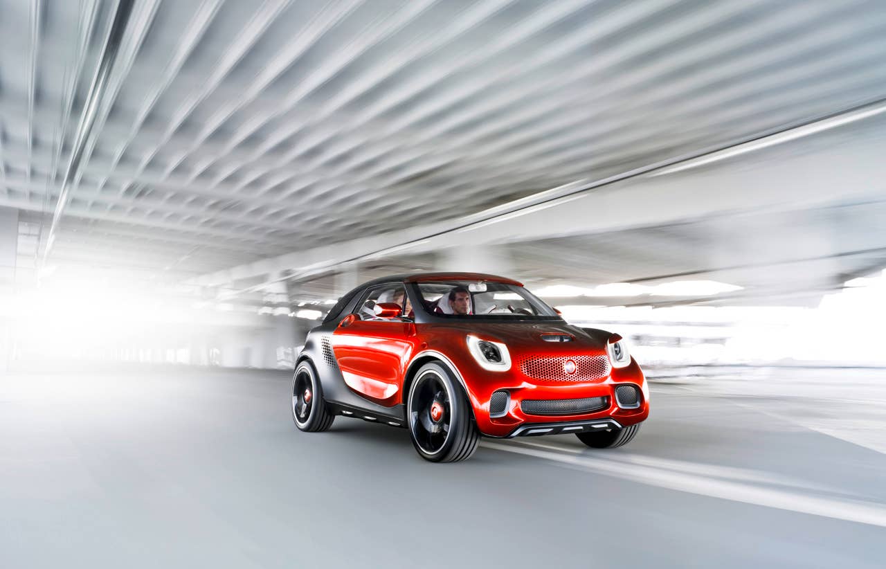 2012 Smart ForStars Concept front 3/4 driving