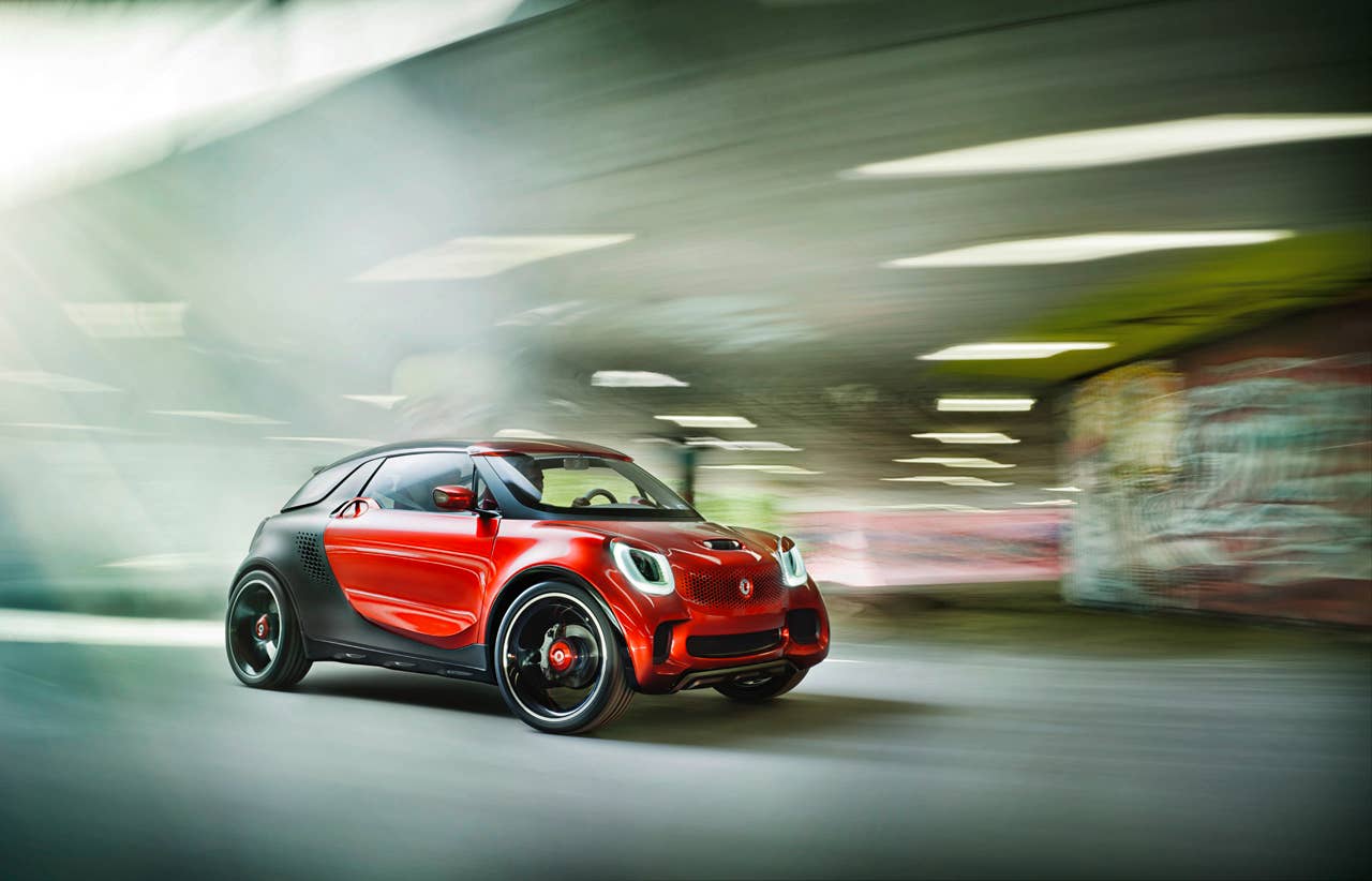 2012 Smart ForStars Concept front 3/4 driving