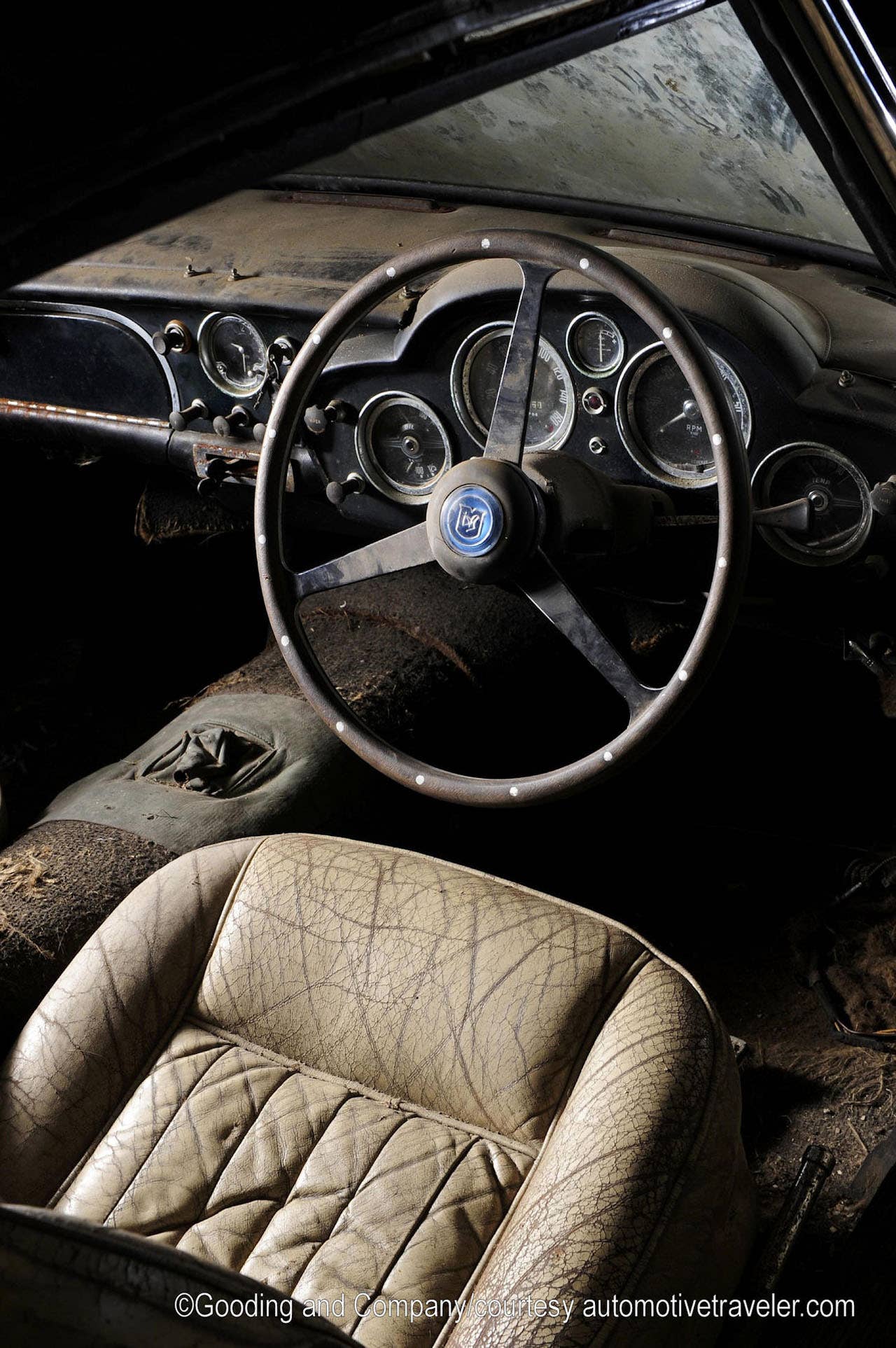 Aston Martin DB4 Convertible Interior Barn Find