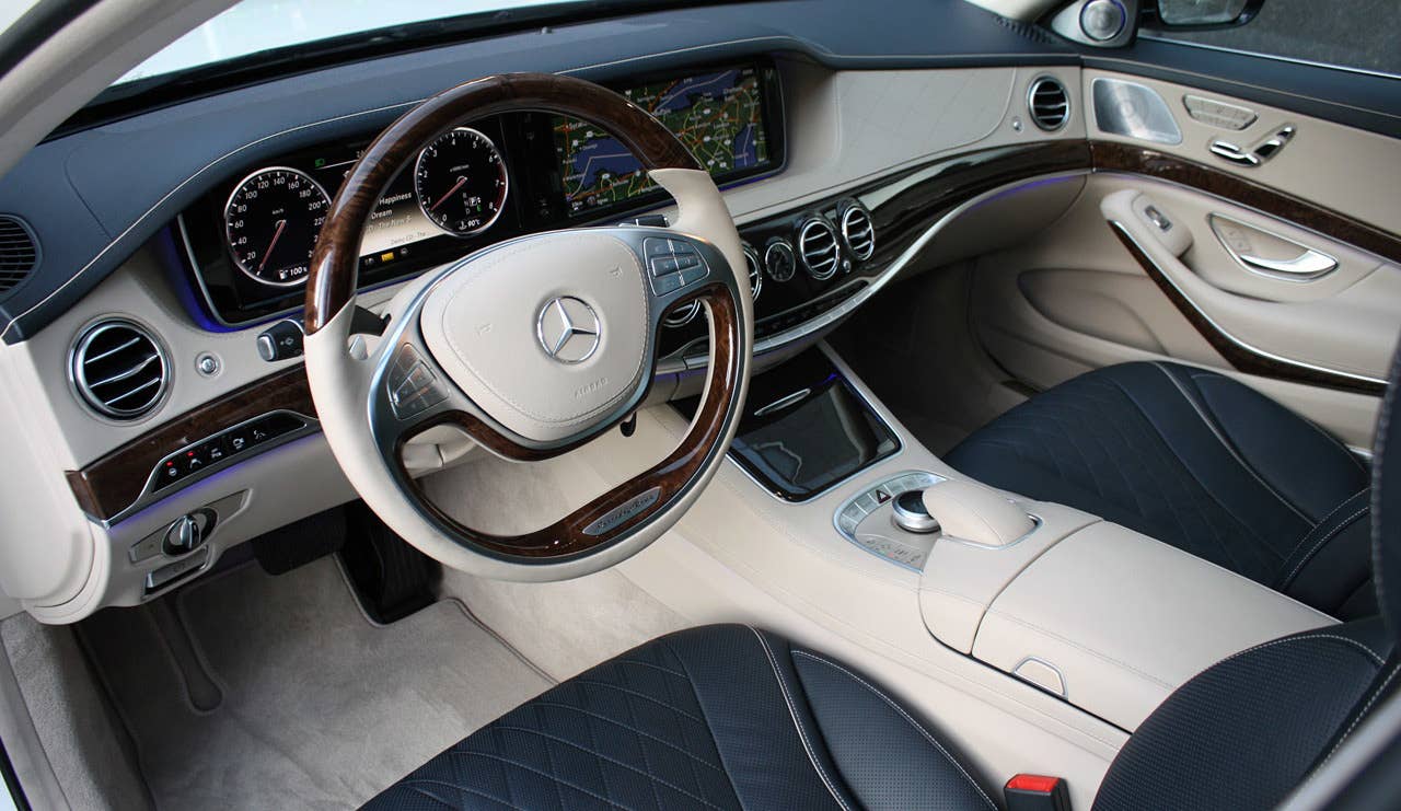 Sticker Price: $96,900 Invoice Price: $27,056 Fuel Economy: 17 mpg City, 25 mpg Highway  If a Roman Emperor could buy a car, this would be it. This interior takes luxury to incredible, and at times ridiculous heights. Nero would certainly have delighted in seats that give hot-stone massages with the press of a button. If you pick up a S550, be sure to have a chauffeur handy, because the back seats offer a whole new world of features. The rear seats recline, and the passenger side rear seat includes a power foot rest. Back-seat passengers also enjoy private DVD entertainment and internet access, airline-style folding tray tables, heated arm rests and heated/cooled cupholders. And did we mention the Air Balance package? This option includes an ionizing and perfuming feature for the heating and ventilation system.  Research the Mercedes-Benz S550 Mercedes-Benz S550 Overview Mercedes-Benz S550 Photos & Video Local Dealer Price Quote