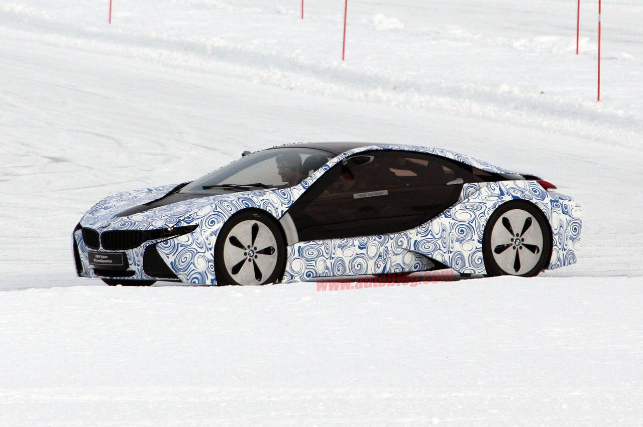 BMW i8 Spy Shots side