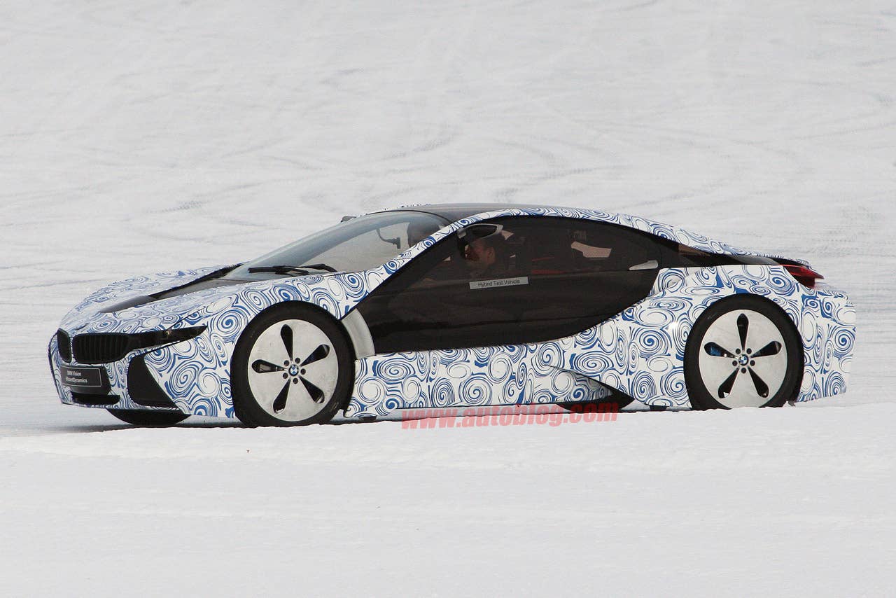 BMW i8 Spy Shots side