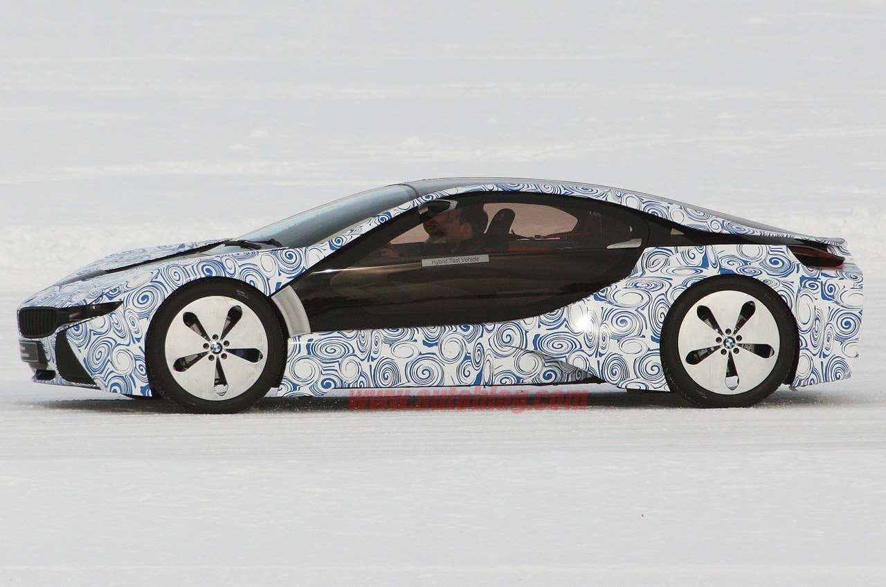 BMW i8 Spy Shots side