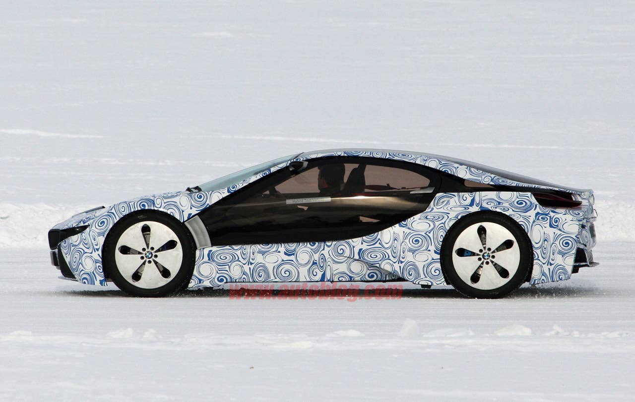 BMW i8 Spy Shots side