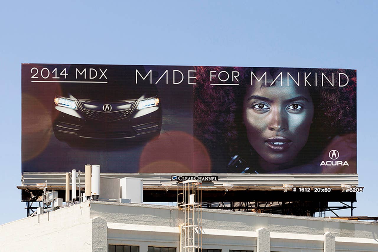 The 2014 Acura MDX Made For Mankind campaign.
