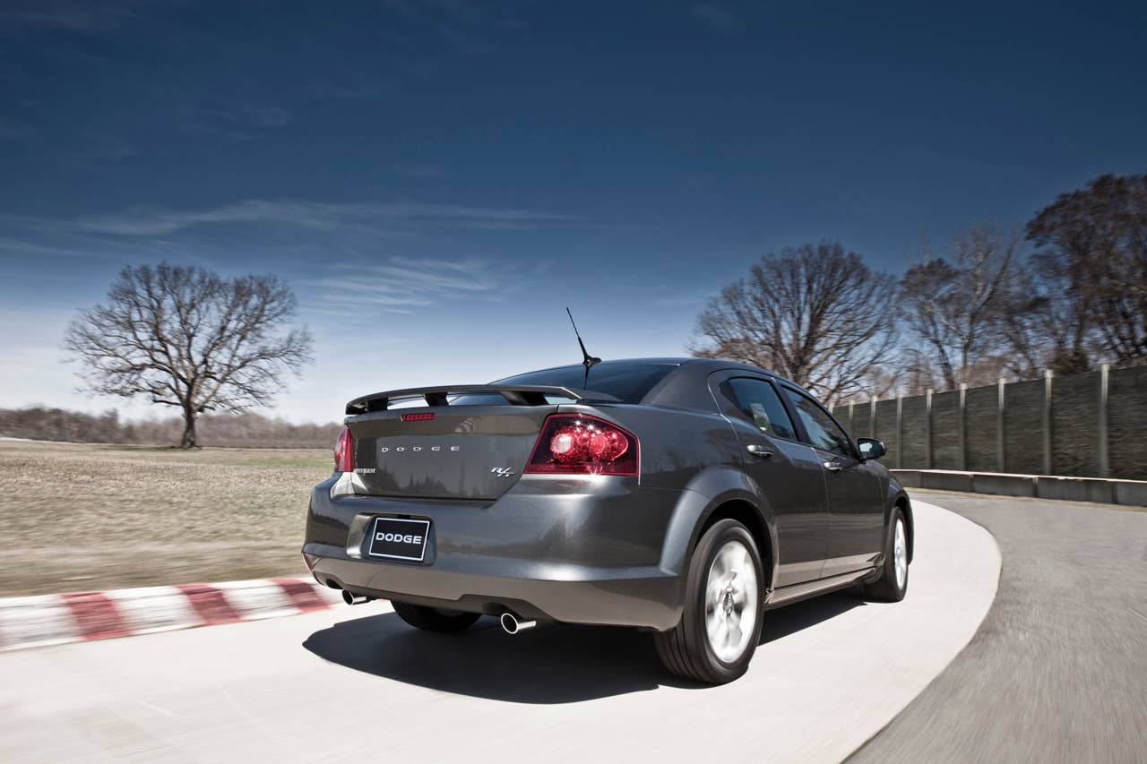 2012 Avenger R/T rear 3/4