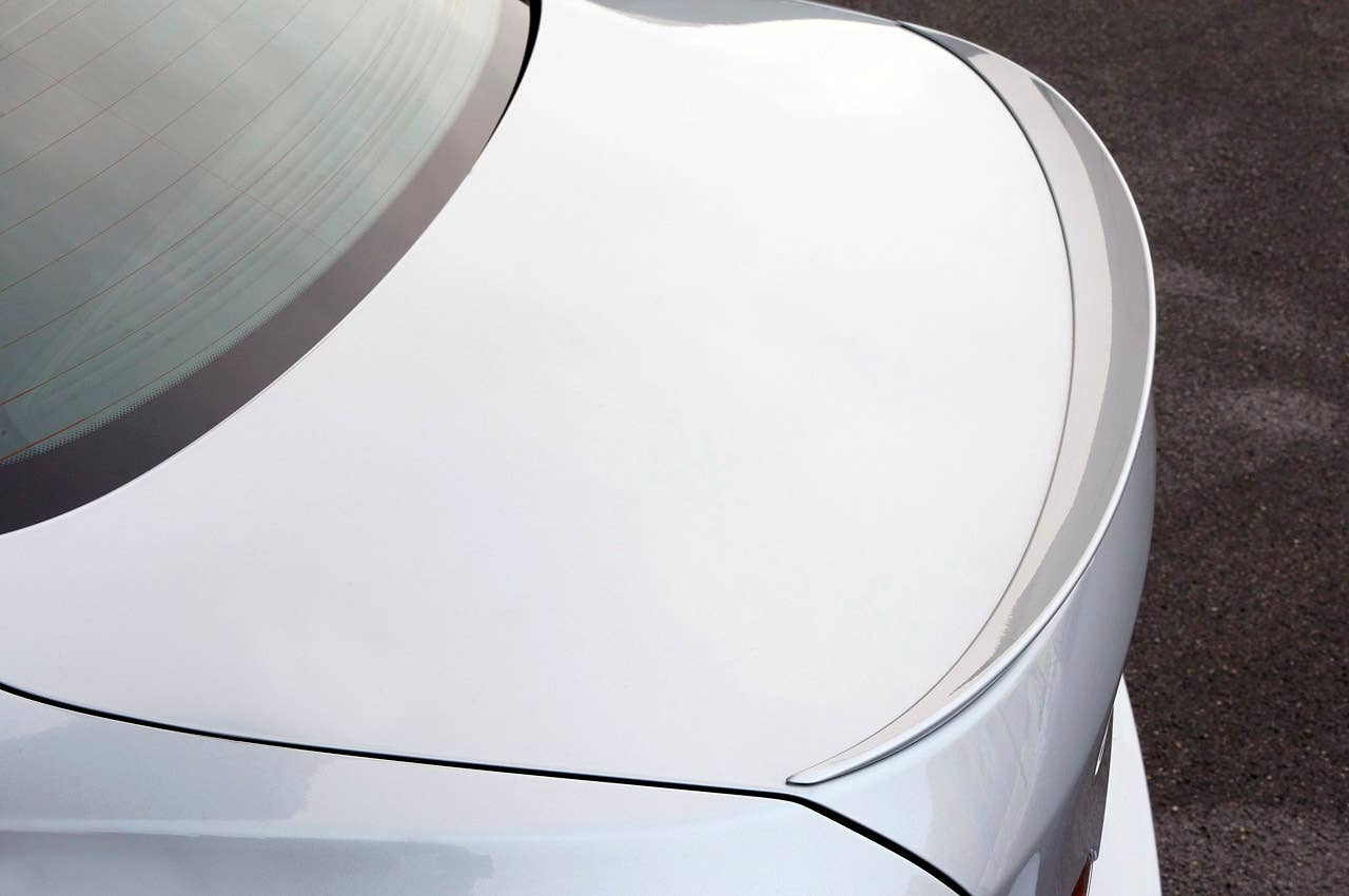 2012 BMW M550d xDrive rear spoiler