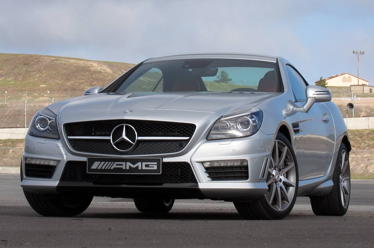 2012 Mercedes-Benz SLK55 AMG front 3/4 view