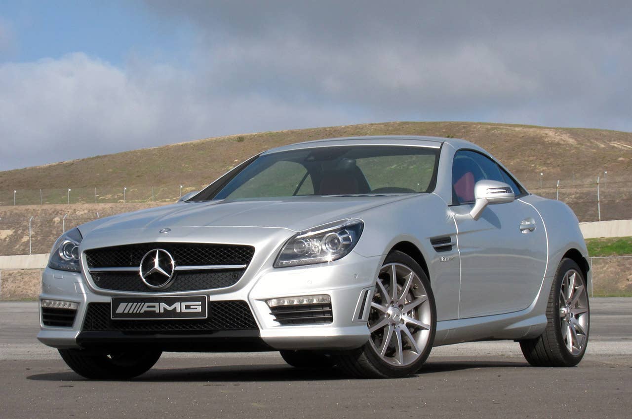 2012 Mercedes-Benz SLK55 AMG front 3/4 view