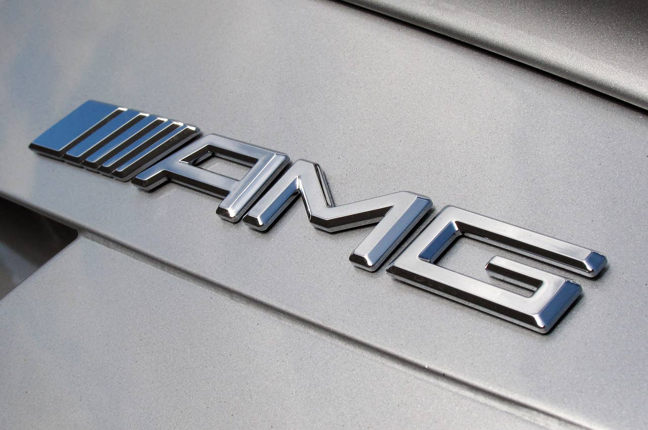 2012 Mercedes-Benz SLK55 AMG badge