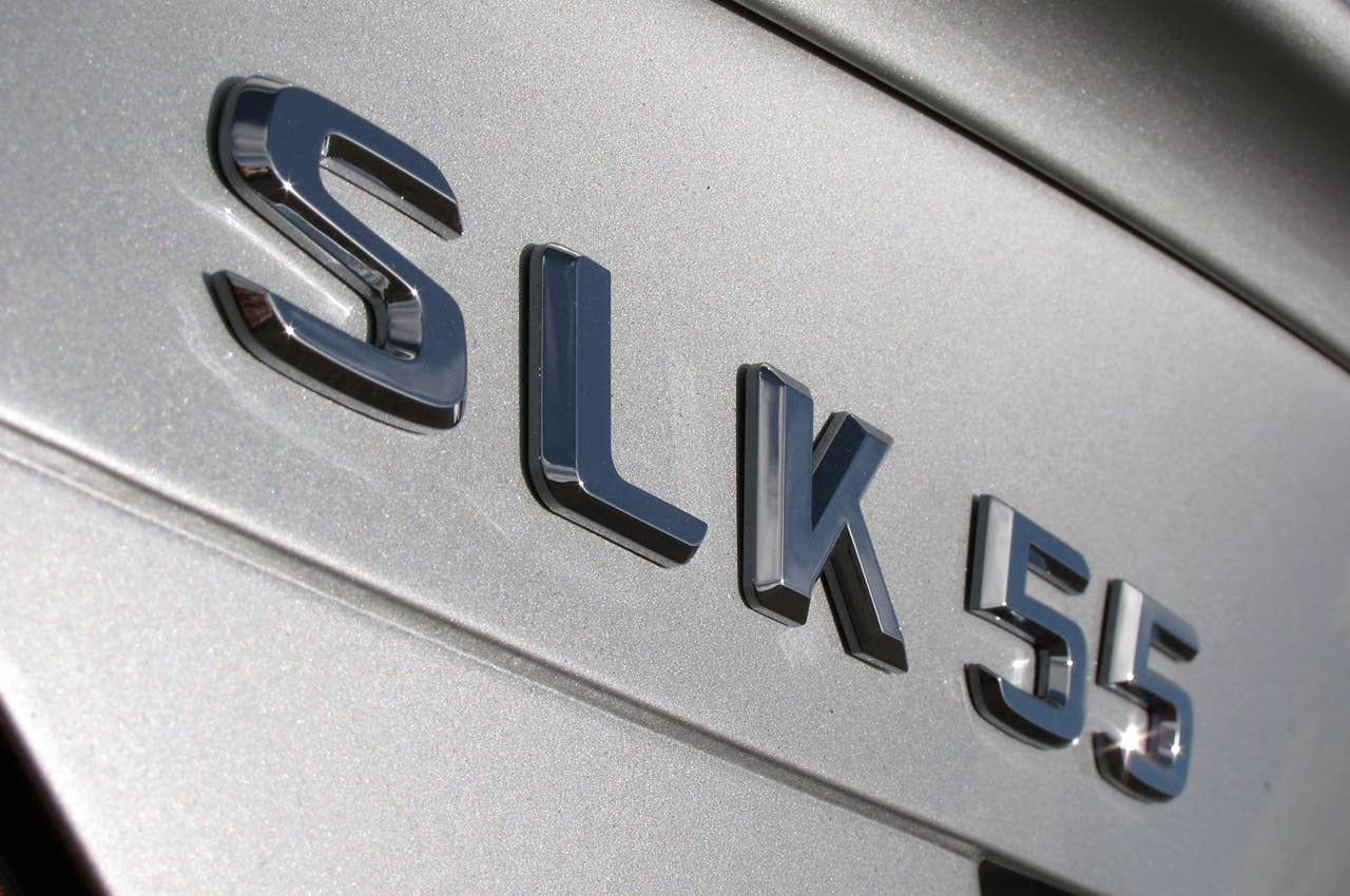 2012 Mercedes-Benz SLK55 AMG badge