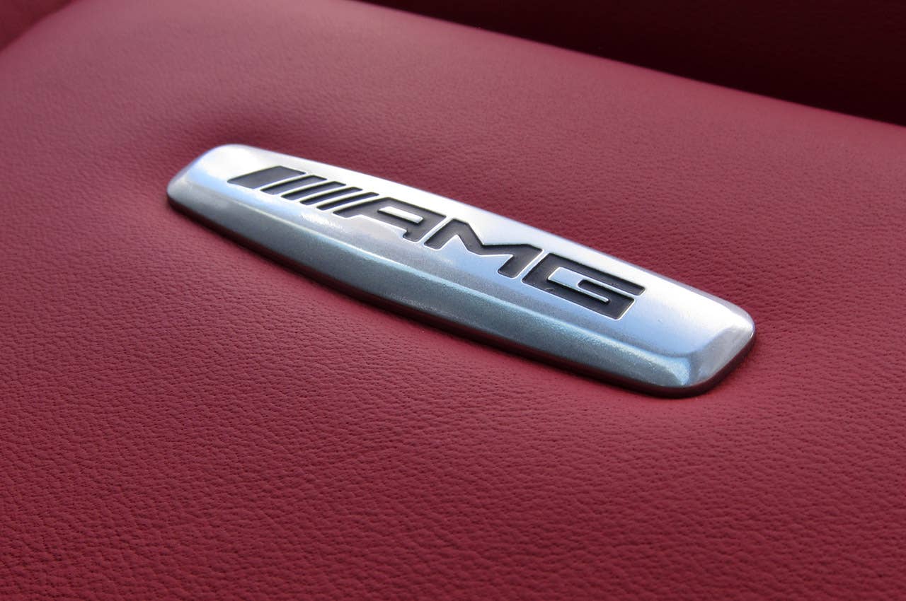 2012 Mercedes-Benz SLK55 AMG seat badge