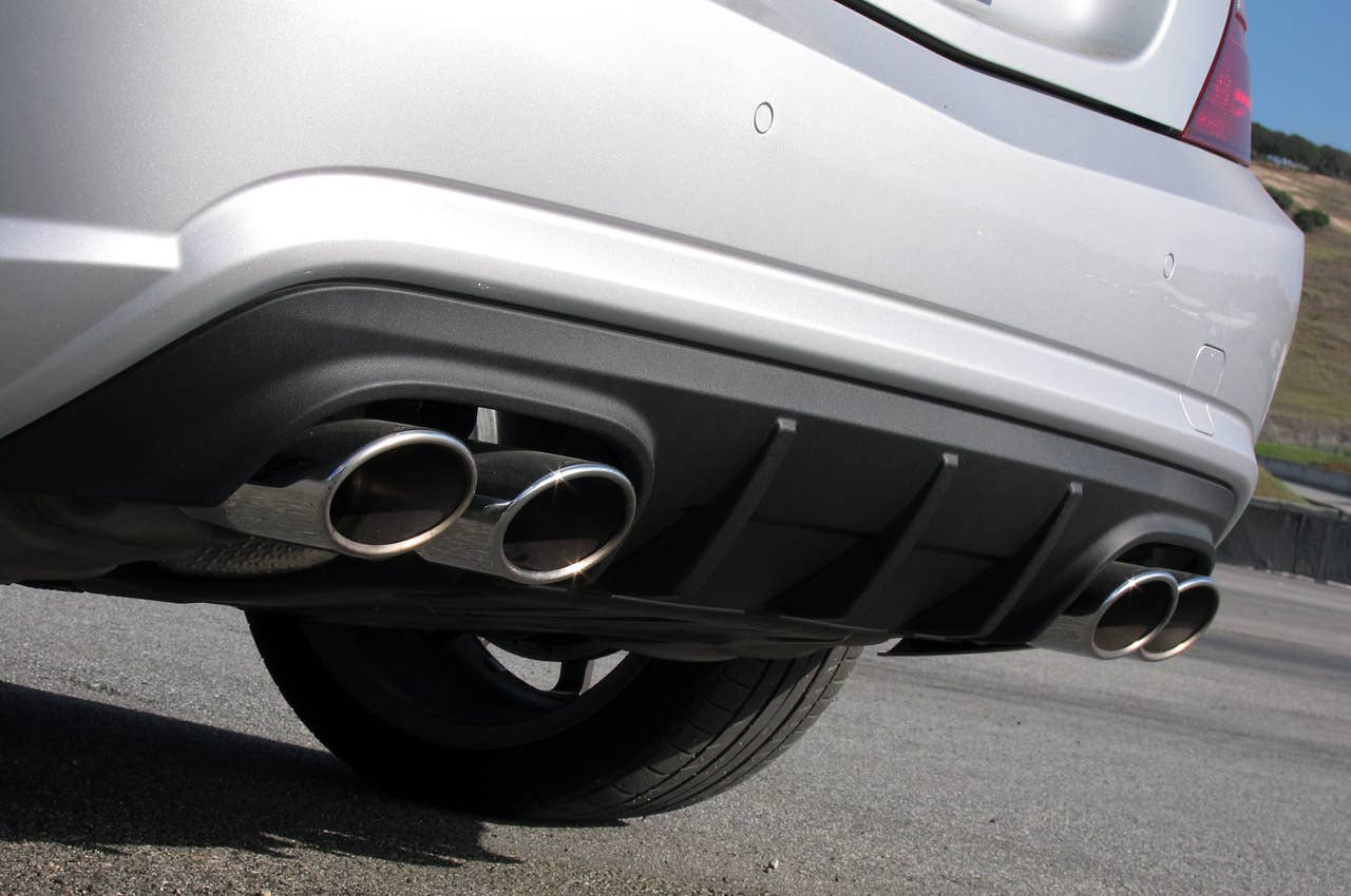 2012 Mercedes-Benz SLK55 AMG rear diffuser