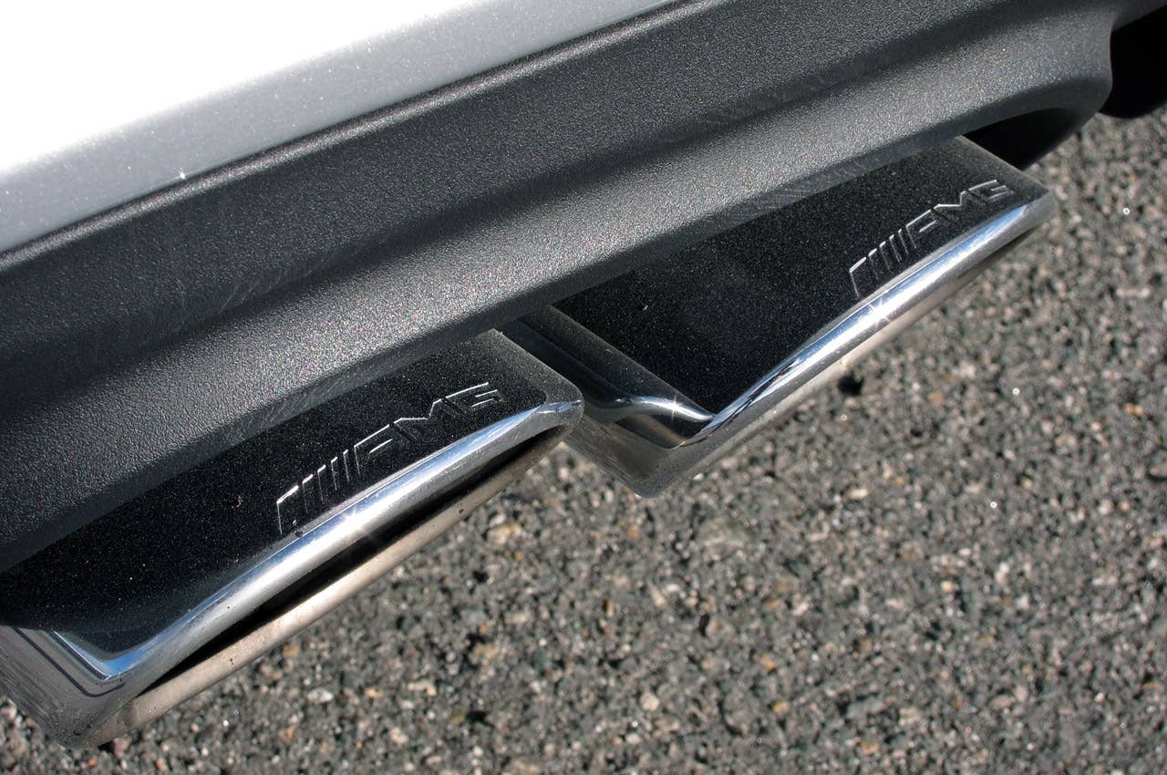 2012 Mercedes-Benz SLK55 AMG exhaust tips