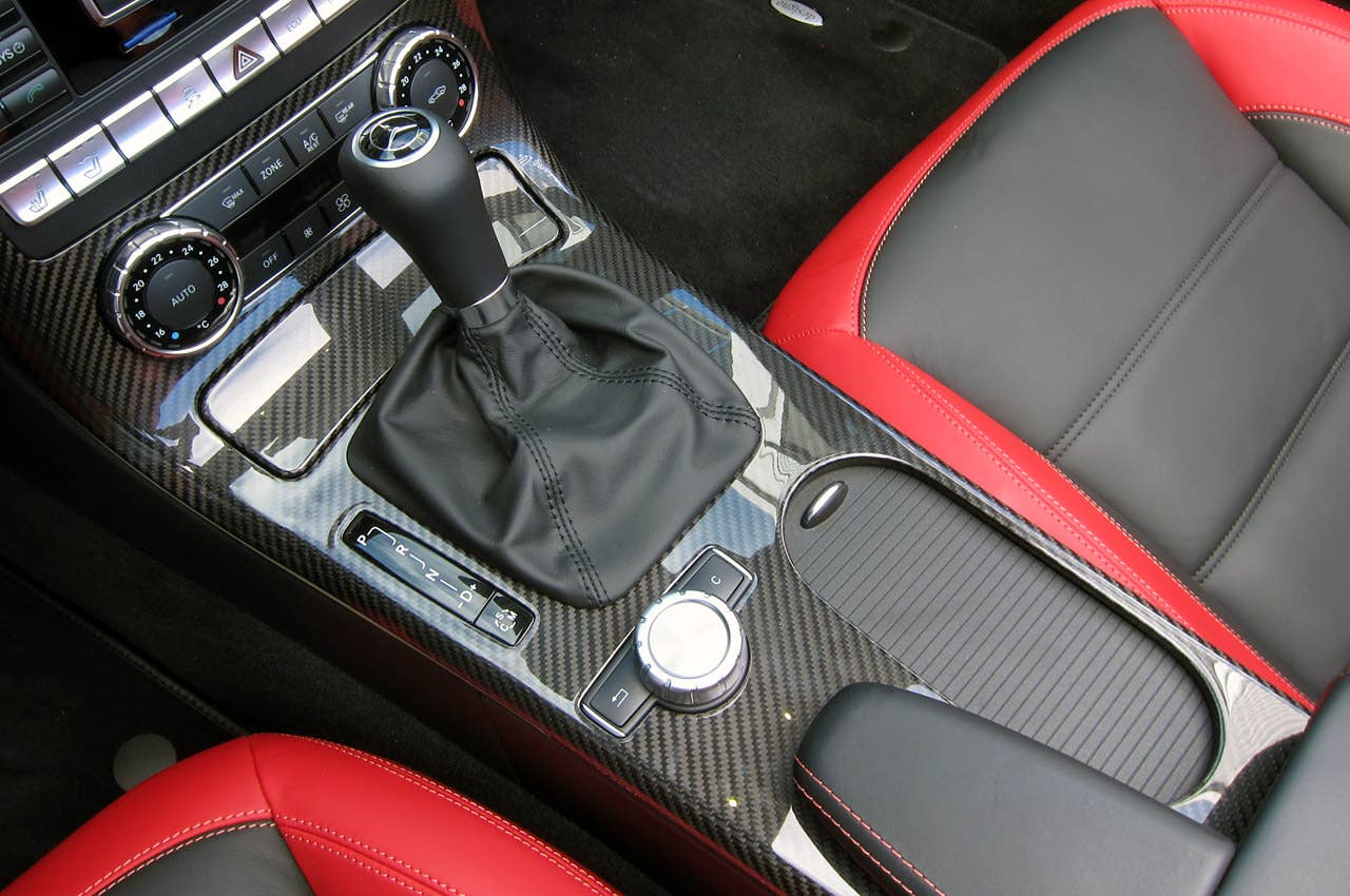 2012 Mercedes-Benz SLK55 AMG center console