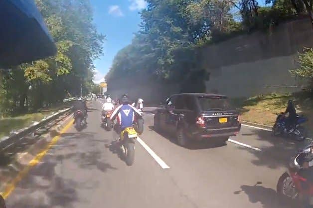 Land Rover motorcyclist story
