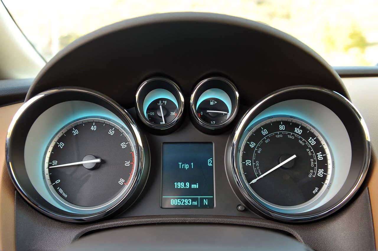 2013 Buick Verano Turbo gauges