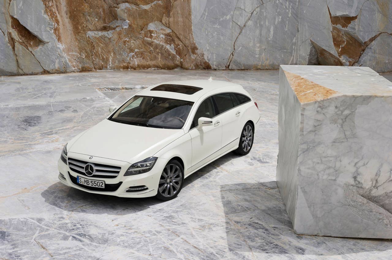 CLS 250 CDI Shooting Brake, Lack: designo magno kaschmierweiss, Innen: Leder Passion Exclusiv Mandelbeige (X 218) 2012