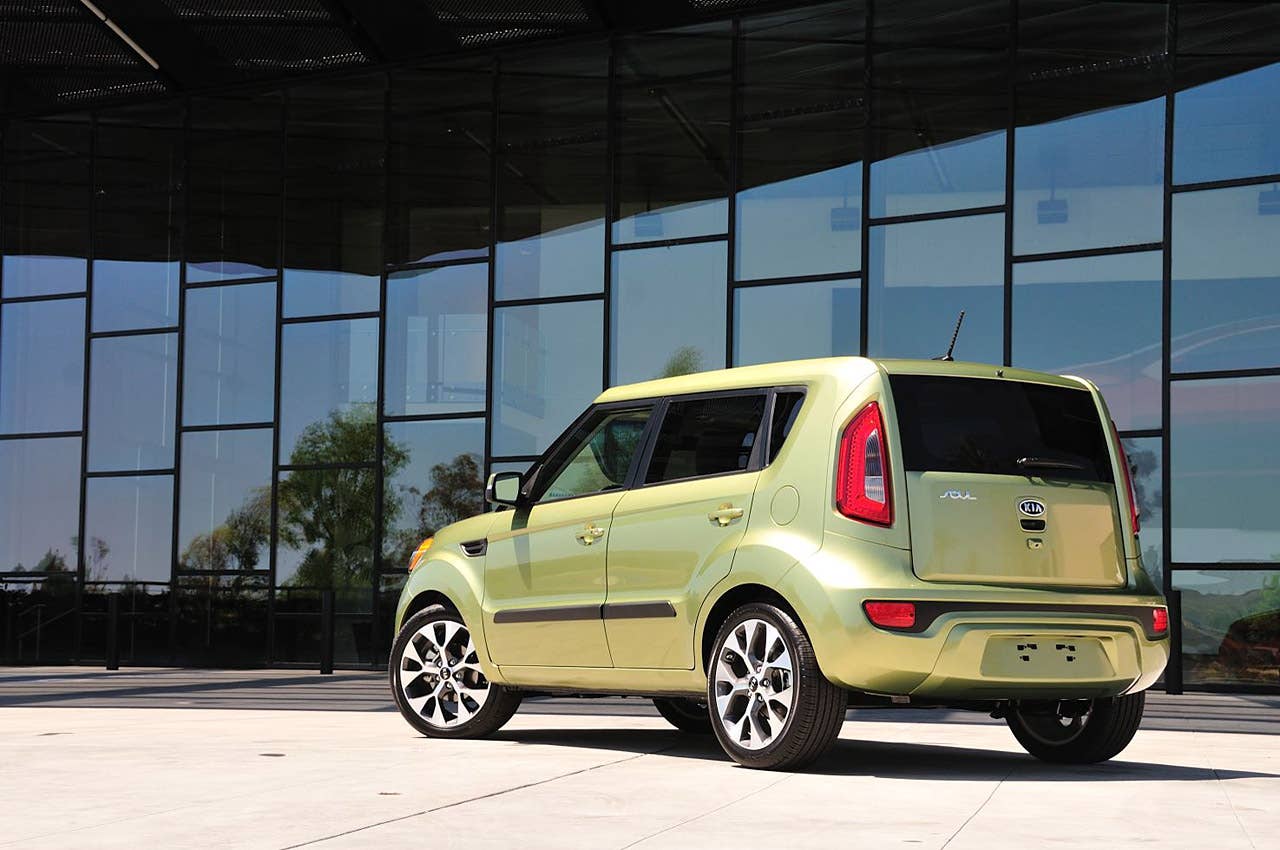 2012 Kia Soul rear 3/4 view