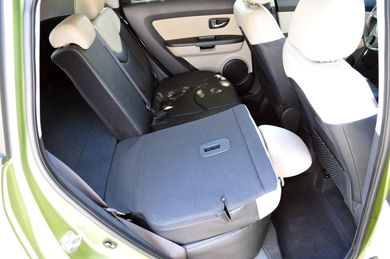 2012 Kia Soul folded rear seat