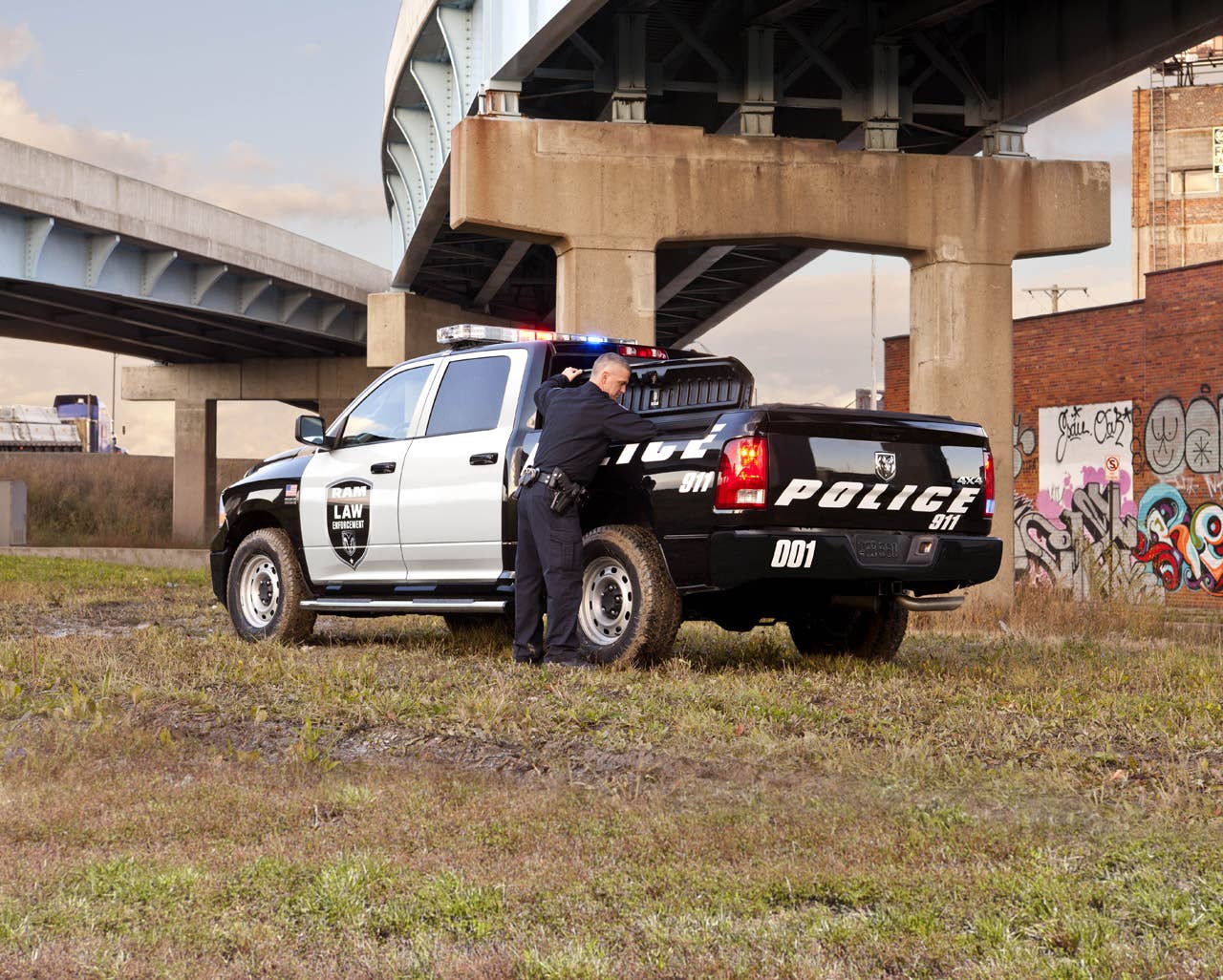 Ram Special Services Police Truck rear 3/4