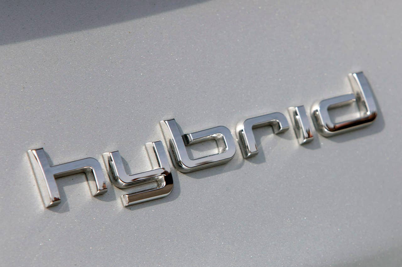 2012 Audi A8 Hybrid badge