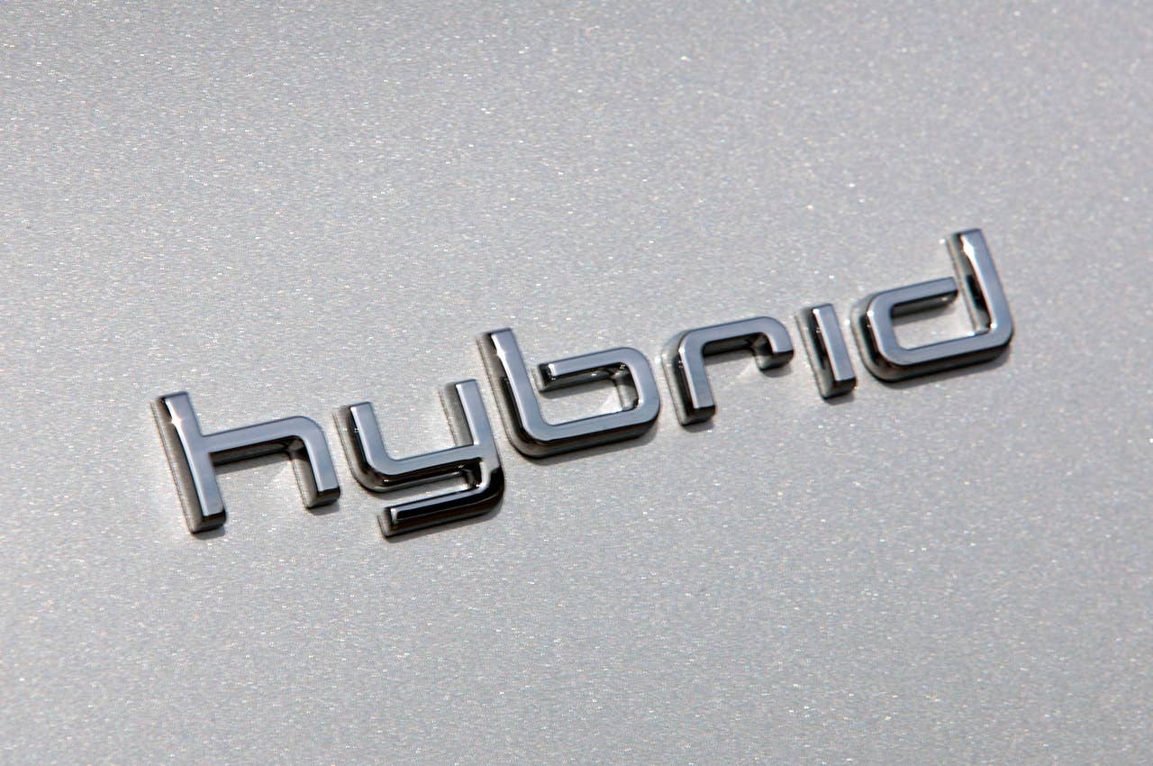 2012 Audi A8 Hybrid badge