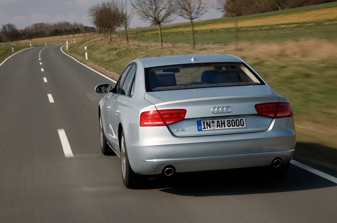2012 Audi A8 Hybrid driving