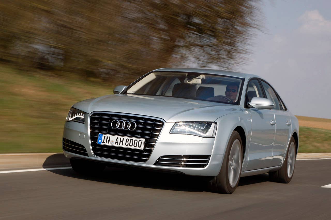 2012 Audi A8 Hybrid driving