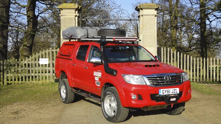 Top Gear Toyota Hilux front 3/4