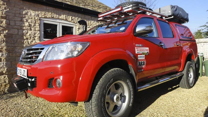 Top Gear Toyota Hilux front 3/4