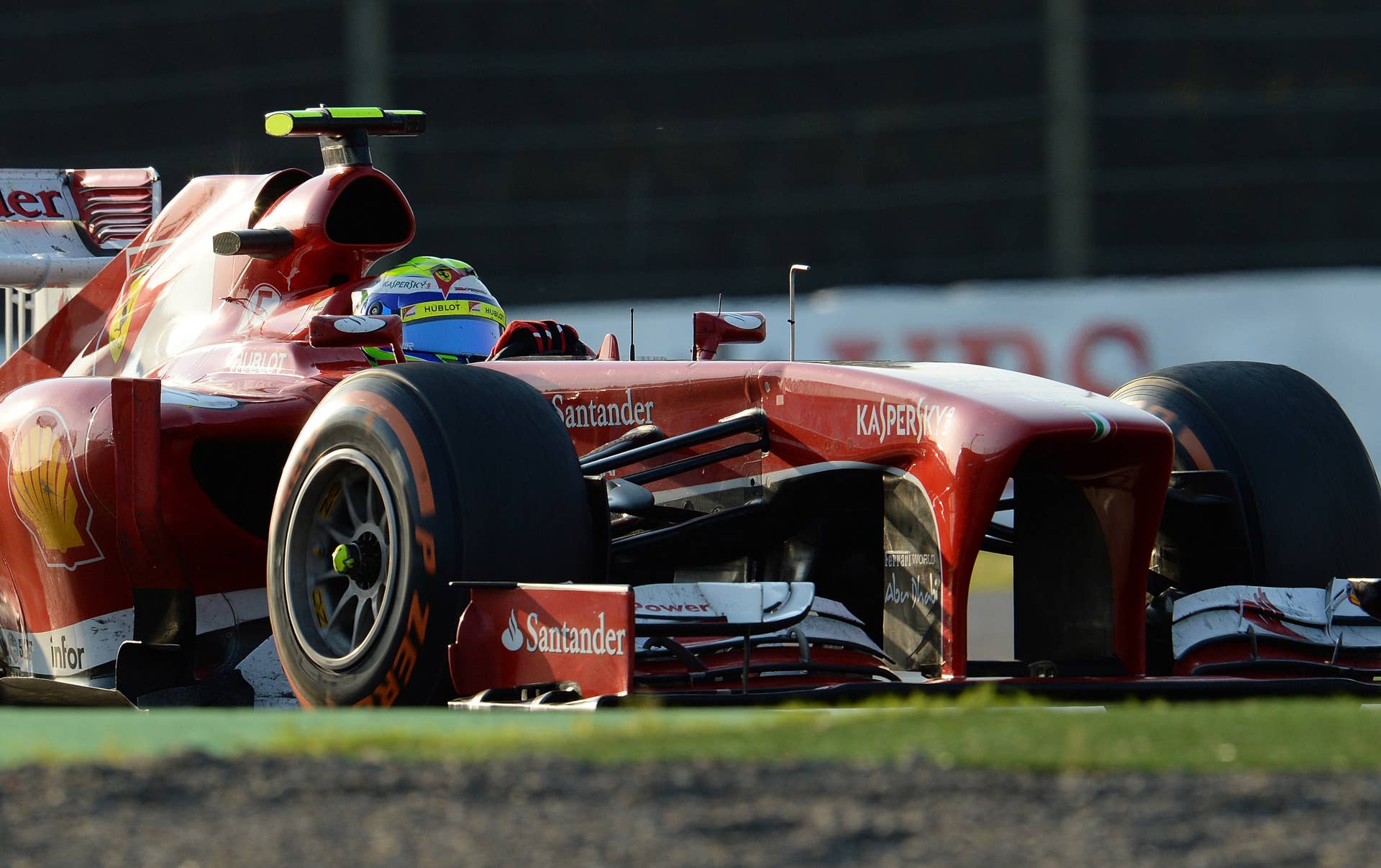 Ferrari driver Felipe Massa of Brazil drives his car during the Formula One Japanese Grand Prix in Suzuka on October 13, 2013.       AFP PHOTO/Toru YAMANAKA        (Photo credit should read TORU YAMANAKA/AFP/Getty Images)
