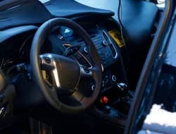 Ford Focus redesign spy shot interior